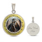 Saint Michael The Archangel Protection Pendant Necklace