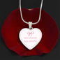Very Demur Very Mindful Heart Necklace