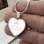Very Demur Very Mindful Heart Necklace