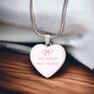 Very Demur Very Mindful Heart Necklace
