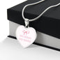 Very Demur Very Mindful Heart Necklace