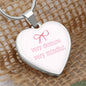Very Demur Very Mindful Heart Necklace