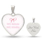 Very Demur Very Mindful Heart Necklace