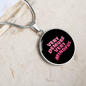 Very Demure Very Mindful Circle Pendant Necklace