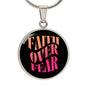 Faith Over Fear Pendant Necklace