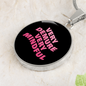 Very Demure Very Mindful Circle Pendant Necklace