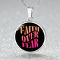 Faith Over Fear Pendant Necklace