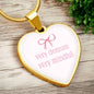 Very Demur Very Mindful Heart Necklace