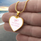 Very Demur Very Mindful Heart Necklace