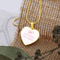Very Demur Very Mindful Heart Necklace