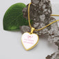 Very Demur Very Mindful Heart Necklace