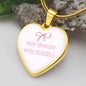 Very Demur Very Mindful Heart Necklace