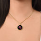Very Demure Very Mindful Circle Pendant Necklace