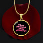 Very Demure Very Mindful Circle Pendant Necklace