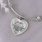 To My Daughter Dad Loves You Heart Bangle Bracelet