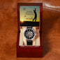 Men's Openwork Watch From Daughter For Dad Who Golfs On Message Card