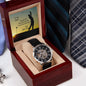 Men's Openwork Watch From Son For Dad Who Golfs On Message Card