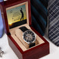 Men's Openwork Watch From Daughter For Dad Who Golfs On Message Card