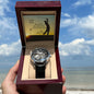 Men's Openwork Watch From Son For Dad Who Golfs On Message Card