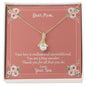 Message Card Necklace For Mom From Son Your Love Is Endless