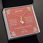 Message Card Necklace For Mom From Son Your Love Is A Guiding Light