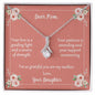 Message Card Necklace For Mom From Daughter Your Love Is A Guiding Light