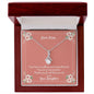 Message Card Necklace For Mom From Daughter Your Love Is Endless