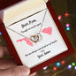 Custom Message Card Joined Hearts Necklace For Mom - Add Your Locations & Name(s)