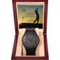 Men's Wooden Watch For Dad Who Golfs From Son With Card