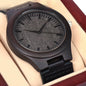 Men's Wooden Watch For Dad Who Golfs From Son With Card