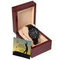 Men's Rugged Steel Watch For Dad Who Golfs From Son With Card