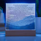 Plaque Psalm 91 Whoever Dwells Christian Art With LED Lighting