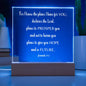 For I Know The Plans I Have For You Jeremiah 29:11 Plaque With Optional Color LED