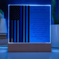 Personalized Policeman Appreciation Lighted Plaque With Color LED Lighting