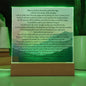 Plaque Psalm 91 Whoever Dwells Christian Art With LED Lighting