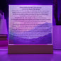 Plaque Psalm 91 Whoever Dwells Christian Art With LED Lighting