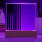 Personalized Policeman Appreciation Lighted Plaque With Color LED Lighting