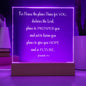For I Know The Plans I Have For You Jeremiah 29:11 Plaque With Optional Color LED
