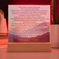 Plaque Psalm 91 Whoever Dwells Christian Art With LED Lighting