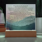 Plaque Psalm 91 Whoever Dwells Christian Art With LED Lighting