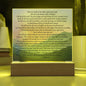 Plaque Psalm 91 Whoever Dwells Christian Art With LED Lighting