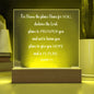 For I Know The Plans I Have For You Jeremiah 29:11 Plaque With Optional Color LED