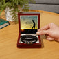Men's Bracelet For Dad Who Golfs From Daughter With Message Card