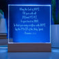 Engraved Plaque Romans 15:13 God Of Hope Fill You With Joy, Color Changing LED