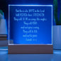 Engraved Plaque Isaiah 40:31 But Those Who Hope In The Lord, Color Changing LED