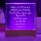 Engraved Plaque Isaiah 40:31 But Those Who Hope In The Lord, Color Changing LED
