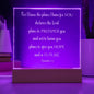 Engraved Plaque For I Know The Plans I Have For You Jeremiah 29:11 With LED Lighting