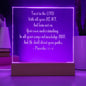 Engraved Plaque Proverbs 3:5-6 Trust In The Lord, Color Changing LED