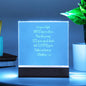 Engraved Plaque Matthew 5:16 Let Your Light Shine Before Others With Color Changing LED