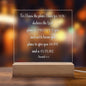 Engraved Plaque For I Know The Plans I Have For You Jeremiah 29:11 With LED Lighting